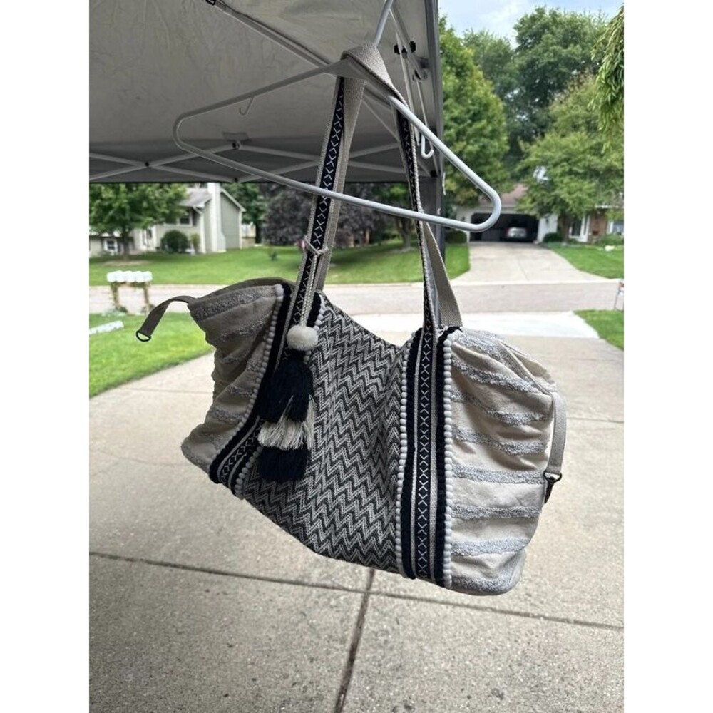 Oversized boho beach bag tote